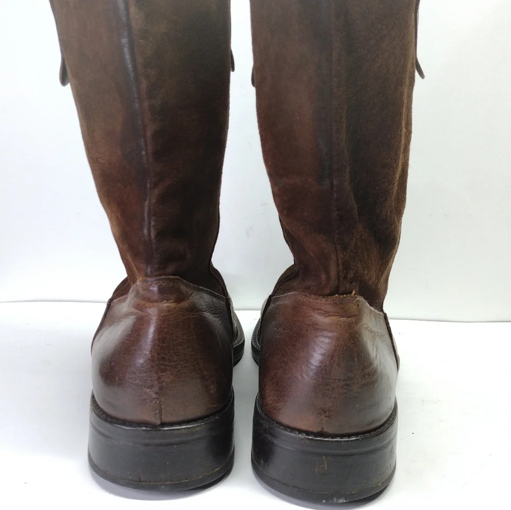 To Boot New York Adam Derrick l Brown Suede Brown Italian Leather l Size 7.5 - Picture 10 of 10